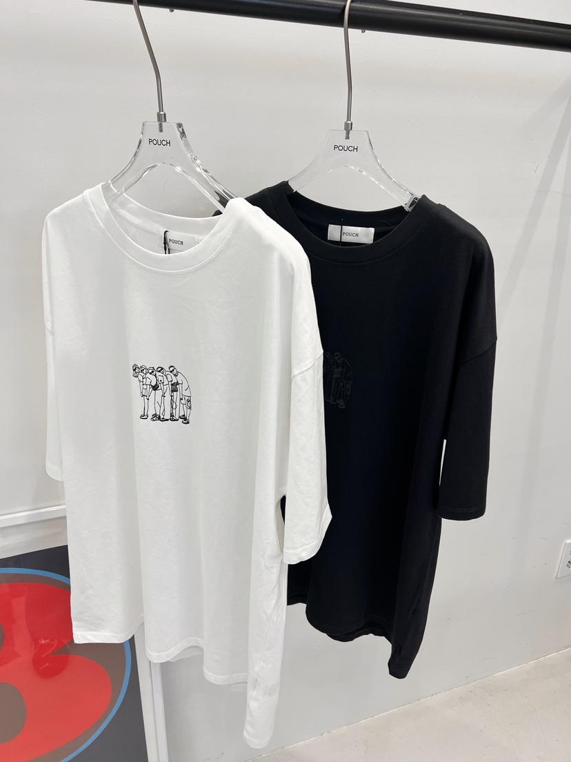 POUCH韓國代購女裝新款推薦休閑職業人氣熱賣時尚26春夏T恤POUCHT恤