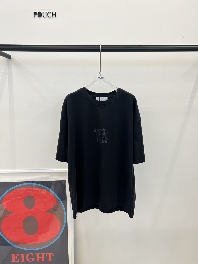 POUCH韓國代購女裝新款推薦休閑職業人氣熱賣時尚26春夏T恤POUCHT恤圖色2