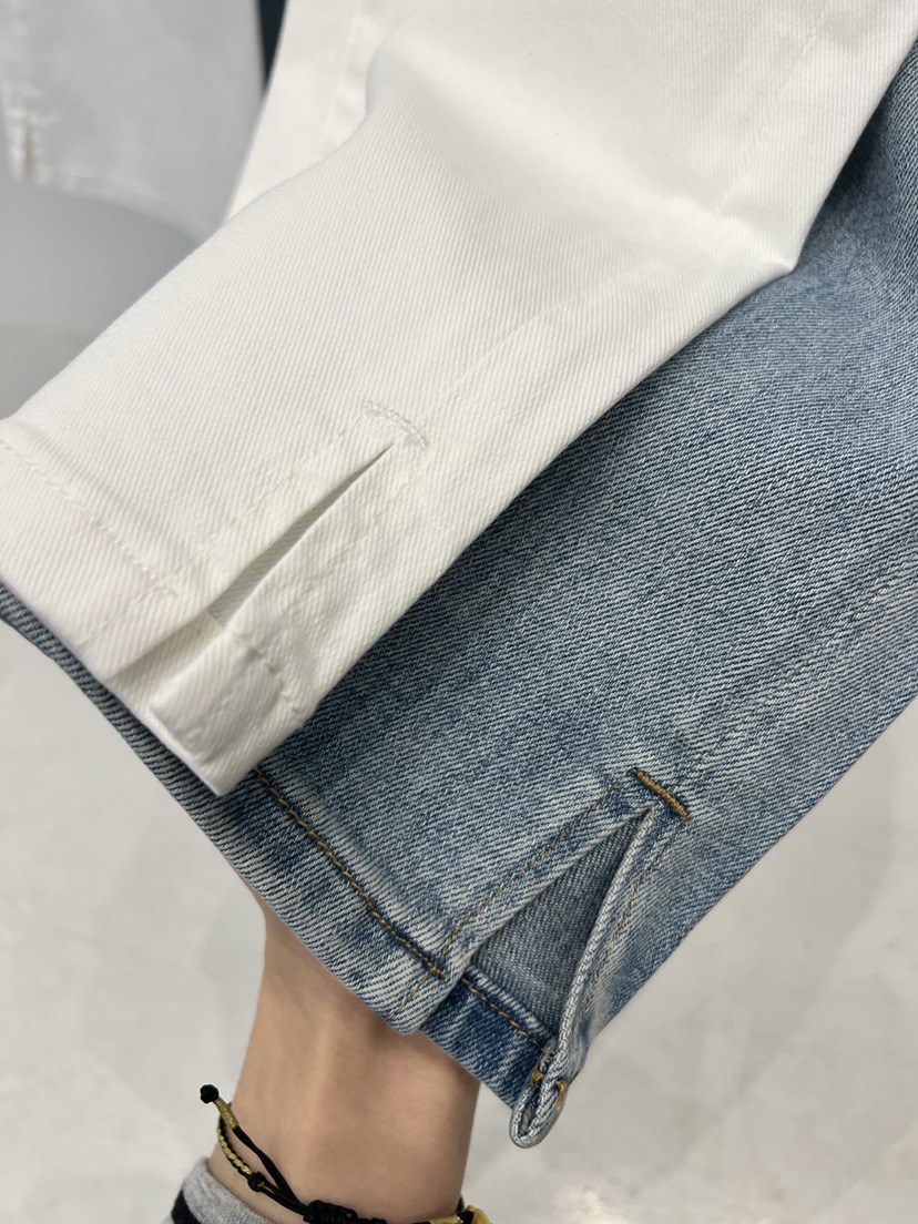 POUCH韓國直郵實拍女士新款熱賣26春夏休閑職業人氣牛仔褲POUCH牛仔褲