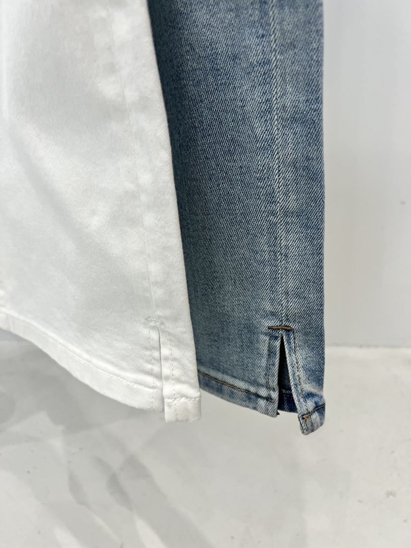 POUCH韓國直郵實拍女士新款熱賣26春夏休閑職業人氣牛仔褲POUCH牛仔褲