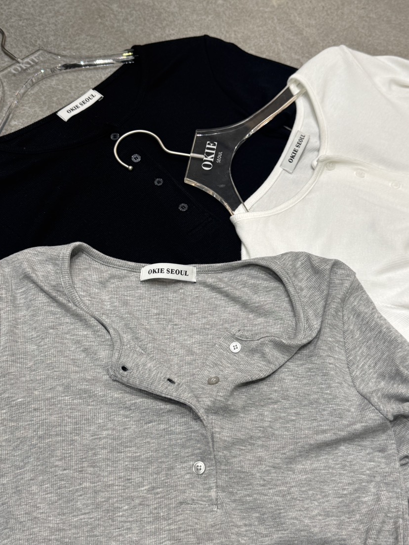 OKIE韓國東大門代購女裝新款推薦26春夏時尚人氣休閑長袖T恤OKIE長袖T恤