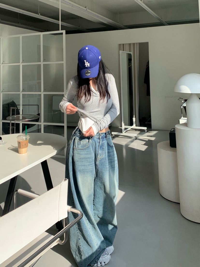 OKIE韓國東大門代購女裝新款推薦26春夏時尚人氣休閑長袖T恤OKIE長袖T恤