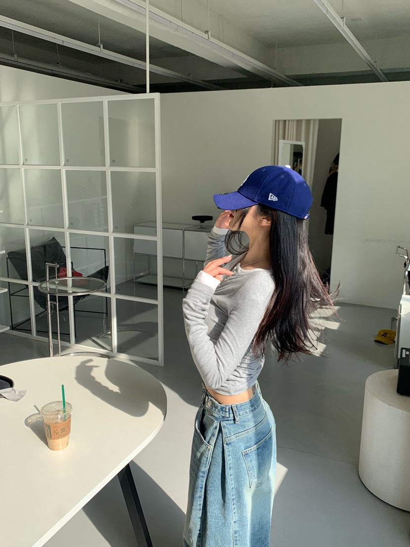 OKIE韓國東大門代購女裝新款推薦26春夏時尚人氣休閑長袖T恤OKIE長袖T恤