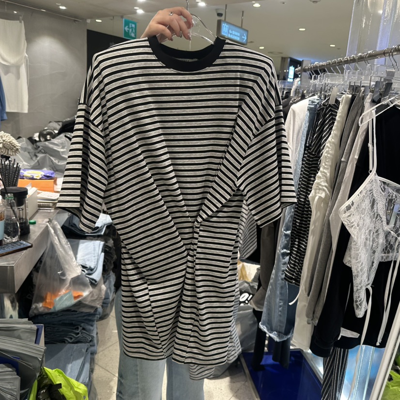 HERTZ-P韓國直郵女士新款時尚休閑26春夏熱賣人氣推薦T恤HERTZ-PT恤圖色1黑色