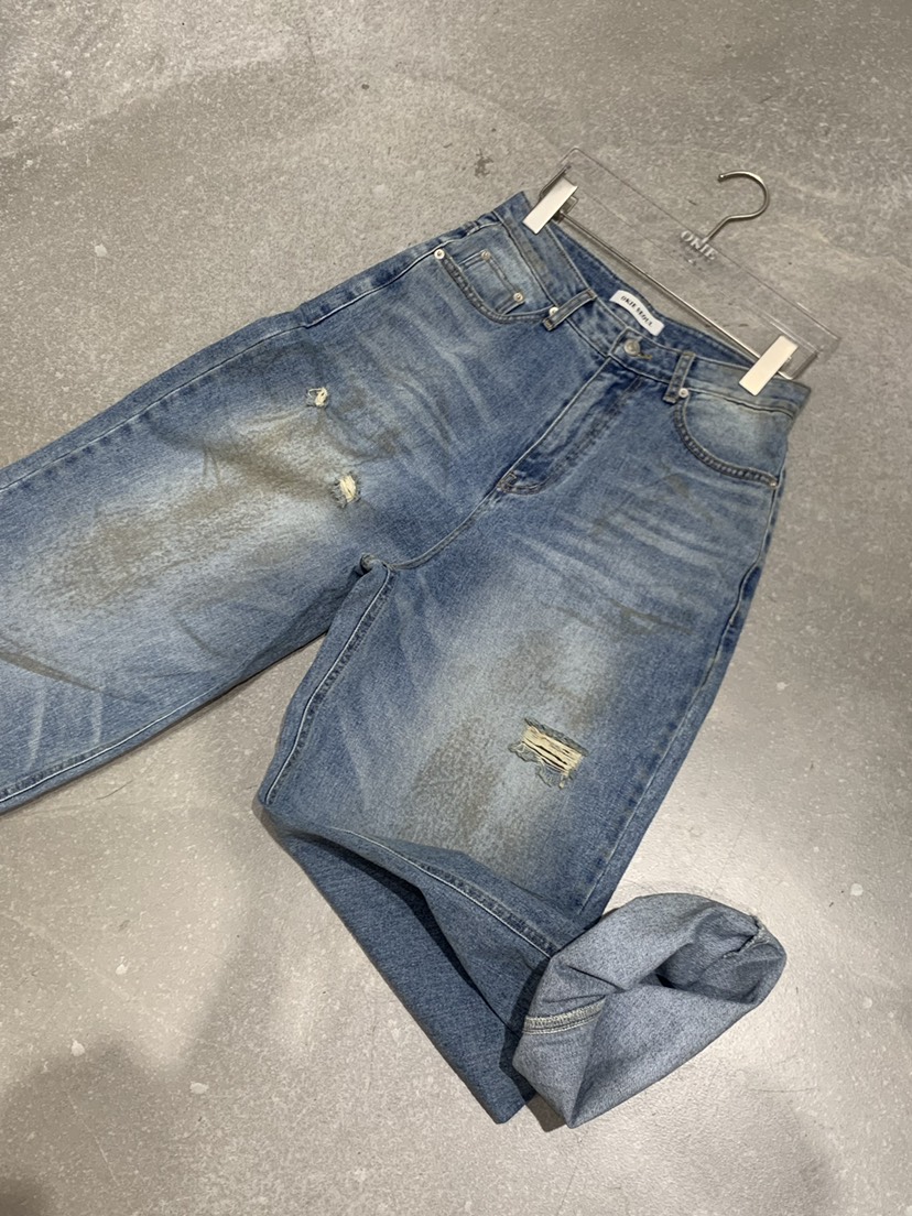 OKIE韓國東大門直郵女裝新款推薦休閑熱賣時尚26春夏牛仔褲OKIE牛仔褲