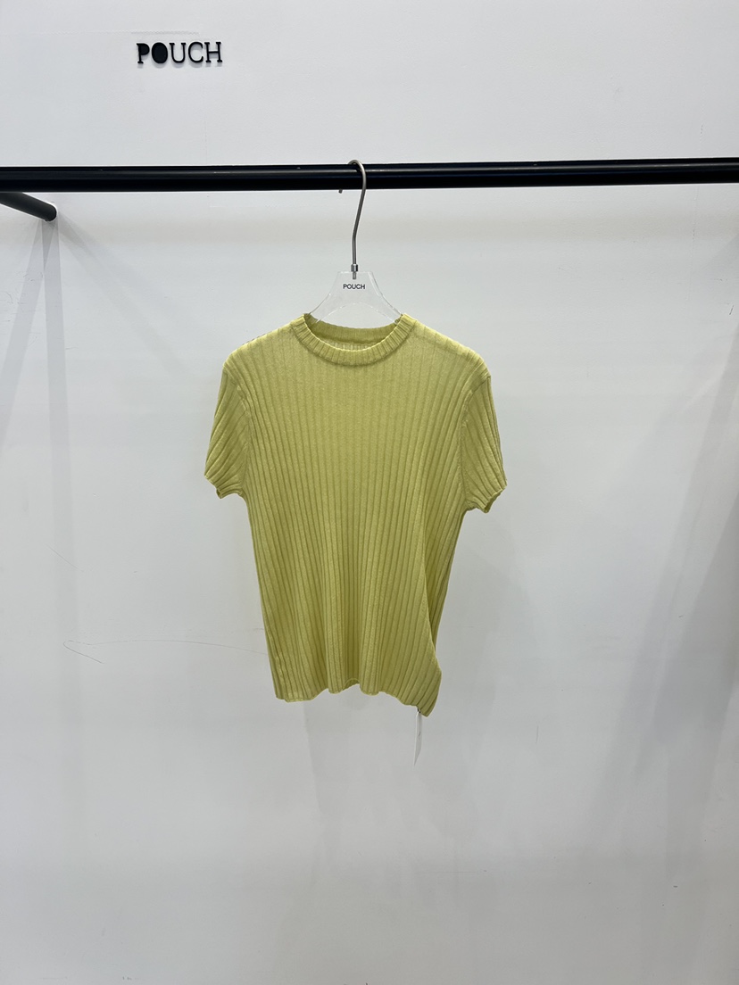 POUCH韓國東大門直郵女裝新款26春夏職業人氣熱賣針織衫條紋POUCH針織衫圖色1