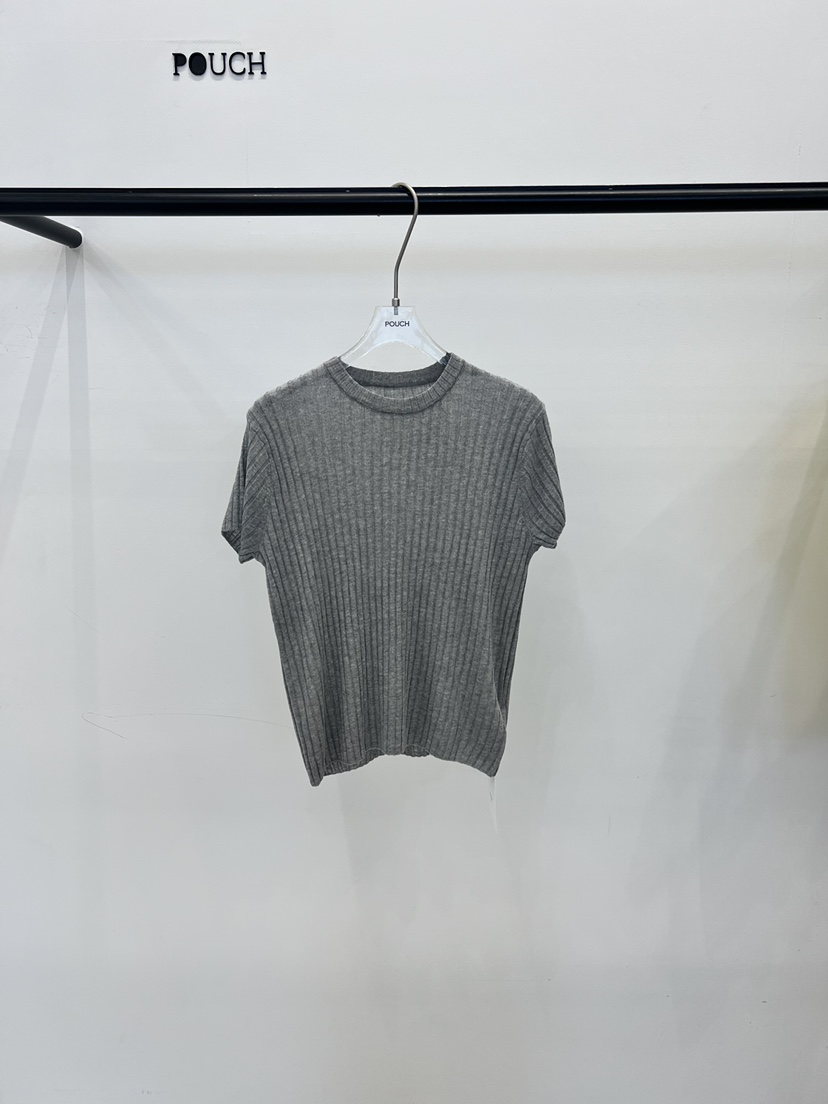 POUCH韓國東大門直郵女裝新款26春夏職業人氣熱賣針織衫條紋POUCH針織衫圖色2