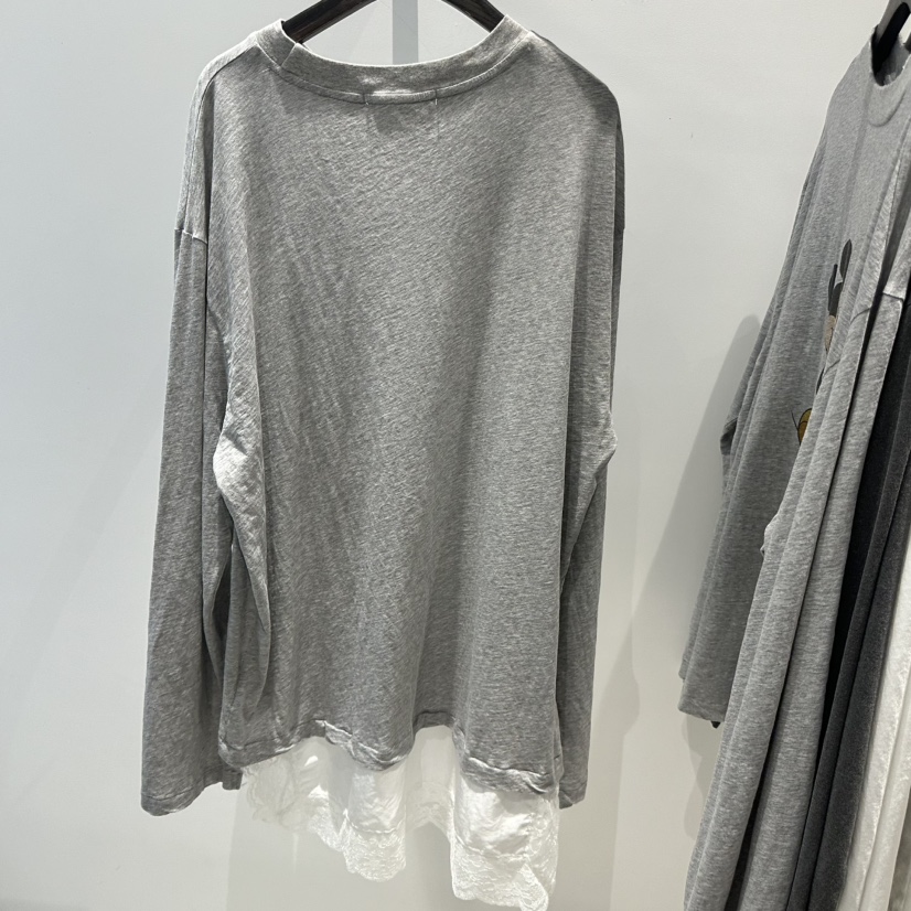 JANE BIRKIN韓國直郵實拍女裝新款26春夏熱賣長袖T恤復古JANE BIRKIN設計師品牌長袖T恤