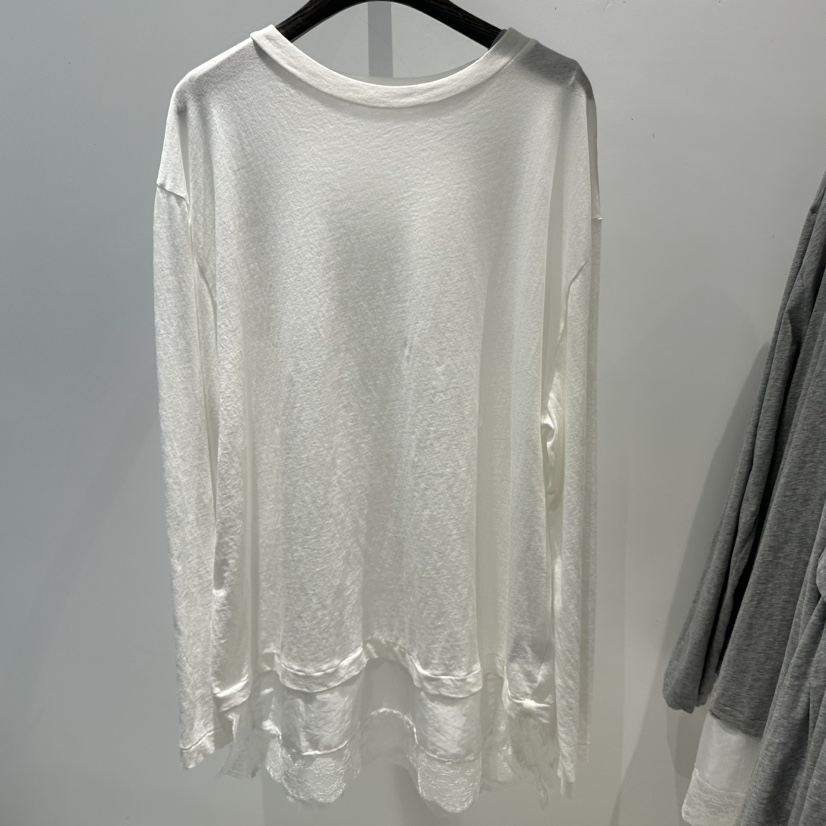 JANE BIRKIN韓國直郵實拍女裝新款26春夏熱賣長袖T恤復古JANE BIRKIN設計師品牌長袖T恤圖色2