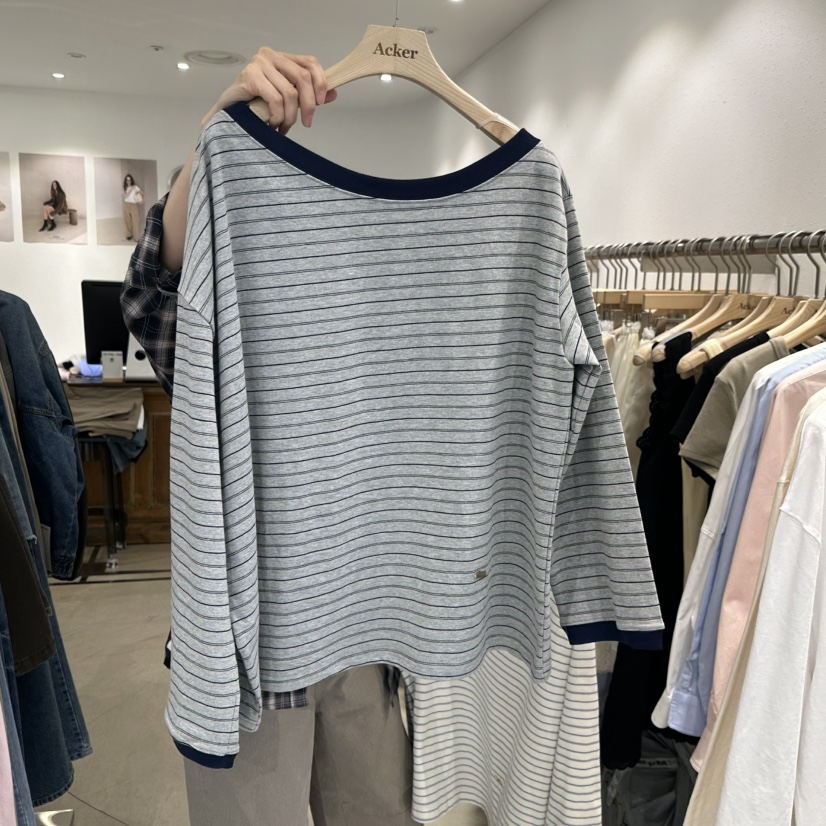 ACKER韓國東大門代購女士新品推薦人氣26春夏休閑長袖T恤ACKER長袖T恤圖色2