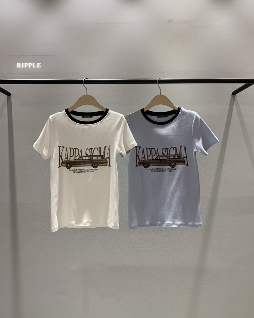 RIPPLE-P韓國代購女士新款推薦職業熱賣26春夏人氣時尚T恤RIPPLE-PT恤