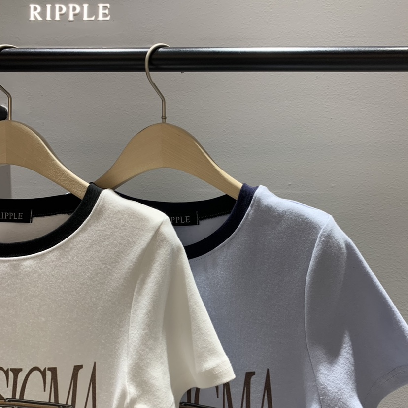 RIPPLE-P韓國代購女士新款推薦職業熱賣26春夏人氣時尚T恤RIPPLE-PT恤