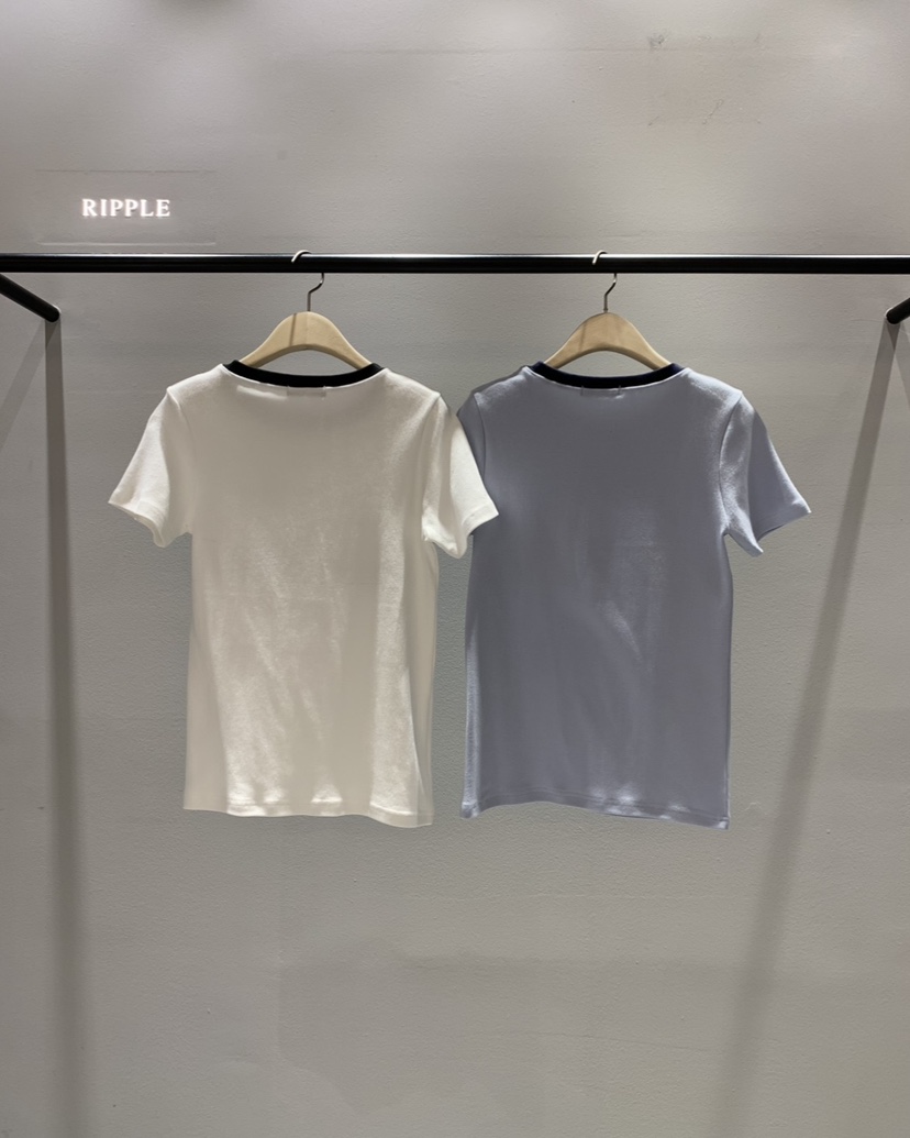 RIPPLE-P韓國代購女士新款推薦職業熱賣26春夏人氣時尚T恤RIPPLE-PT恤