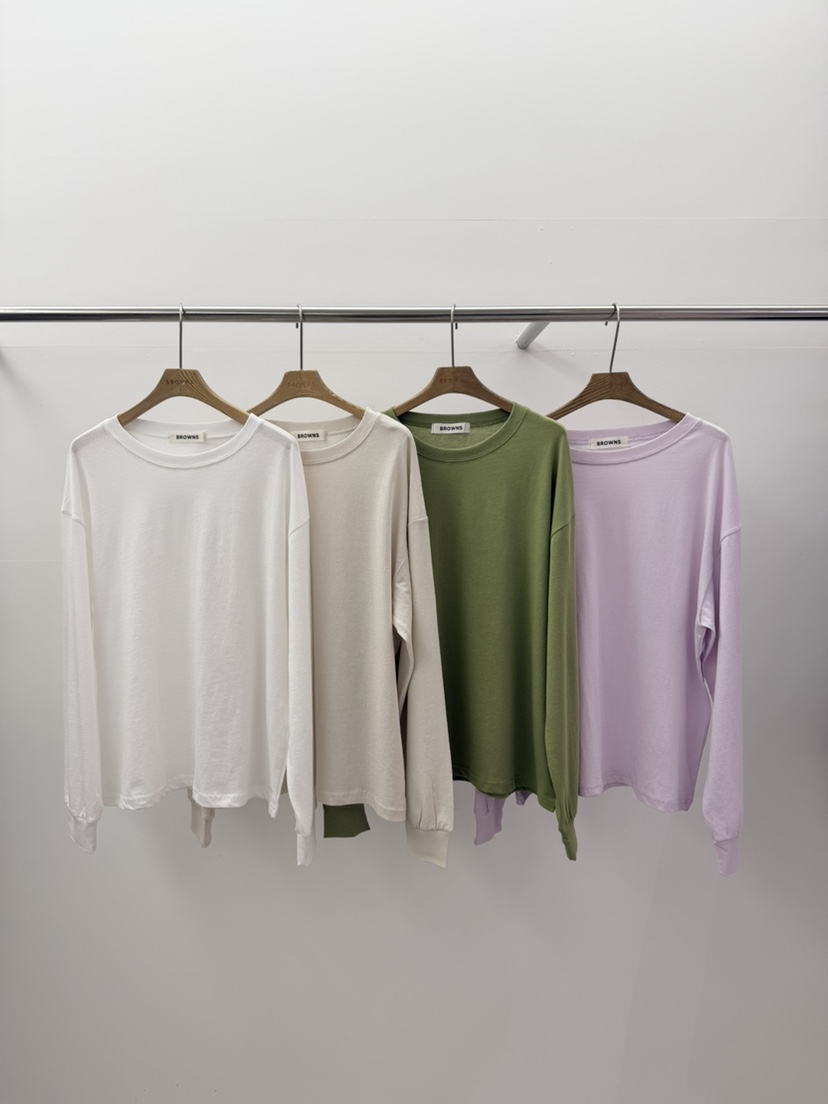 BROWNS-P韓國東大門直郵女士新款推薦熱賣職業人氣長袖T恤BROWNS-P長袖T恤