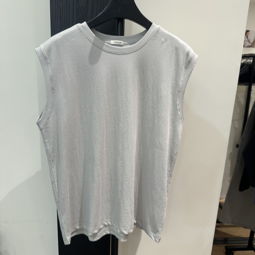 FEBRUARY 11韓國直郵實拍女士新款推薦時尚26春夏吊帶背心FEBRUARY 11吊帶/背心圖色2灰色