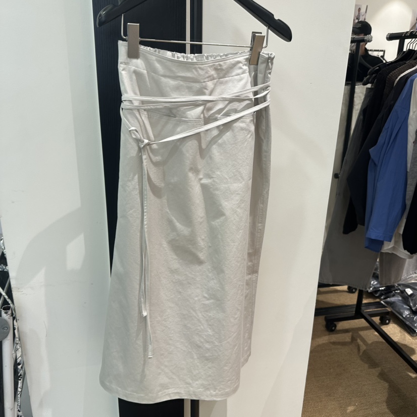 FEBRUARY 11韓國直郵女士新品休閑推薦職業熱賣長裙含腰繩FEBRUARY 11長裙圖色2灰色