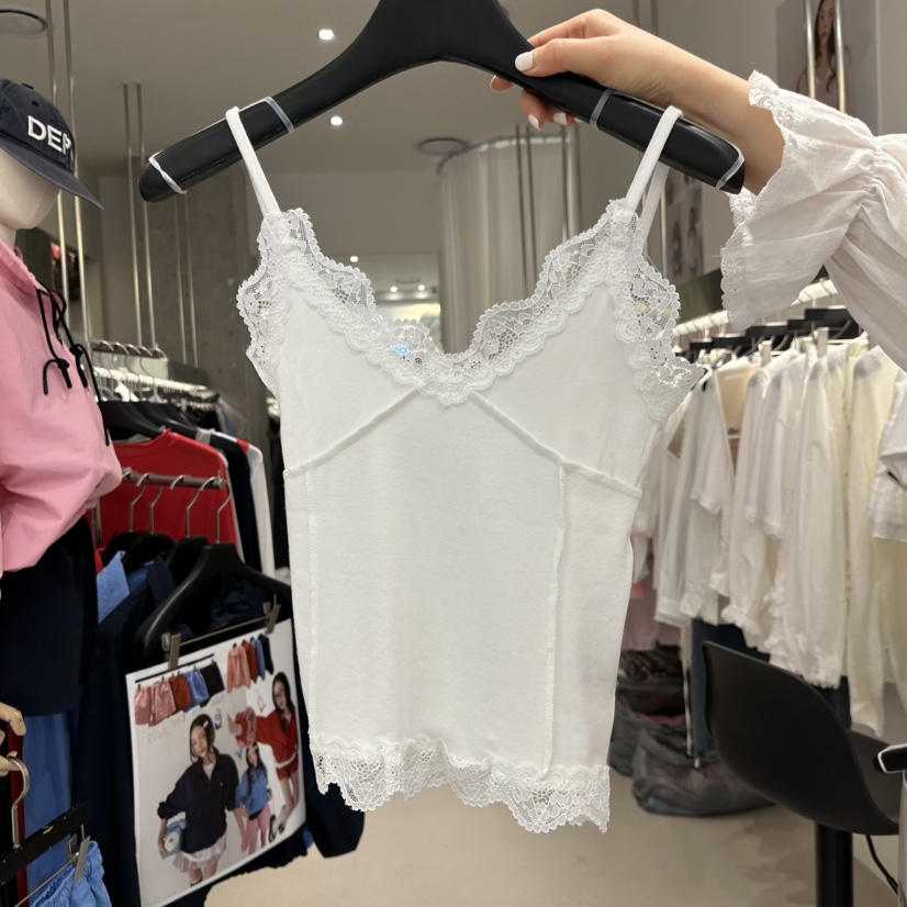 ARTE STUDIO/ATTENTION EDITORIAL韓國直郵女士新品推薦吊帶背心蕾絲ARTE STUDIO/ATTENTION EDITORIAL吊帶/背心圖色1