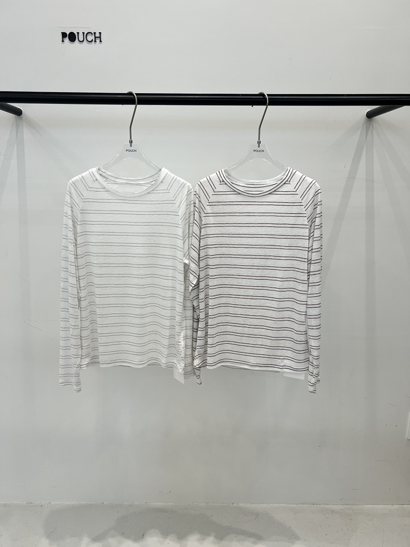 POUCH韓國直郵實拍女裝新款職業人氣26春夏時尚休閑長袖T恤POUCH長袖T恤