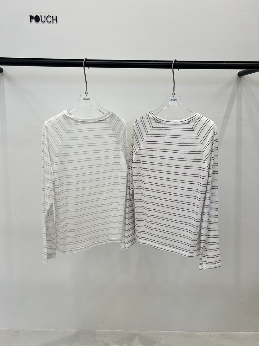 POUCH韓國直郵實拍女裝新款職業人氣26春夏時尚休閑長袖T恤POUCH長袖T恤