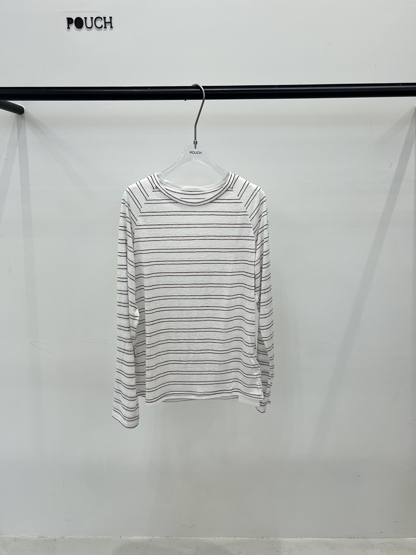 POUCH韓國直郵實拍女裝新款職業人氣26春夏時尚休閑長袖T恤POUCH長袖T恤圖色2棕色