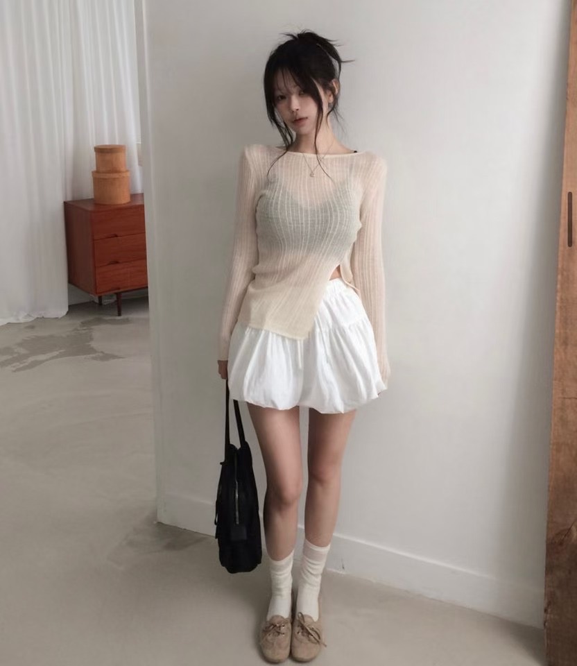 GGAEBI韓國直郵實拍女裝新款人氣熱賣推薦時尚職業26春夏短裙GGAEBI短裙