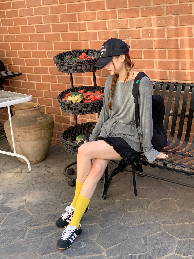 BEFORE SUNRISE韓國直郵女裝新品休閑熱賣26春夏長袖T恤BEFORE SUNRISE長袖T恤