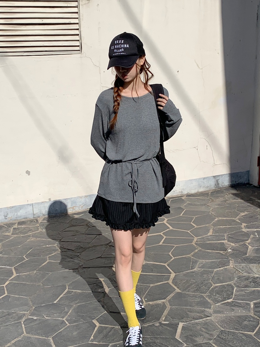 BEFORE SUNRISE韓國直郵女裝新品休閑熱賣26春夏長袖T恤BEFORE SUNRISE長袖T恤