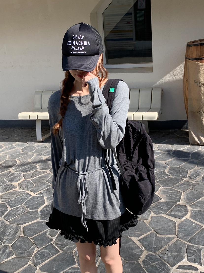 BEFORE SUNRISE韓國直郵女裝新品休閑熱賣26春夏長袖T恤BEFORE SUNRISE長袖T恤