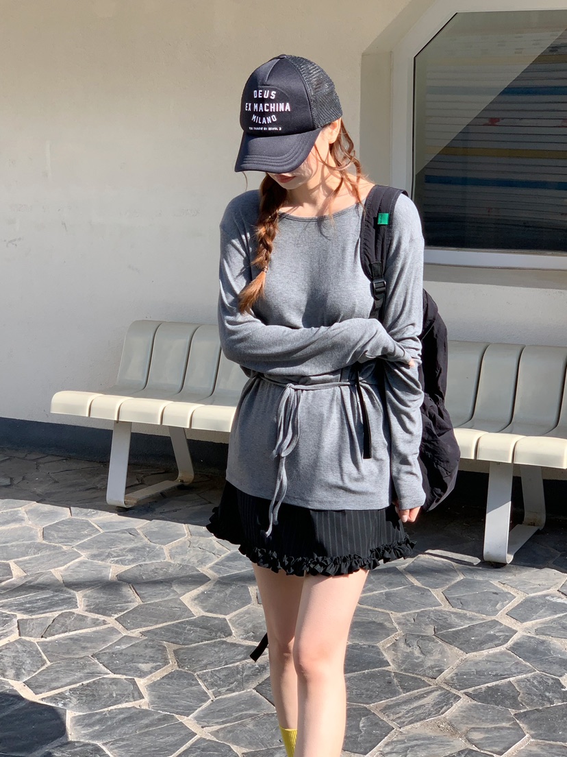 BEFORE SUNRISE韓國直郵女裝新品休閑熱賣26春夏長袖T恤BEFORE SUNRISE長袖T恤