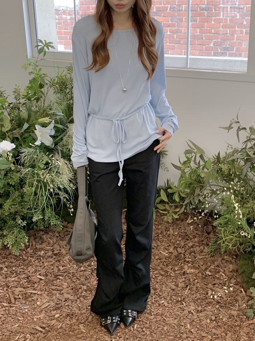 BEFORE SUNRISE韓國直郵女裝新品休閑熱賣26春夏長袖T恤BEFORE SUNRISE長袖T恤