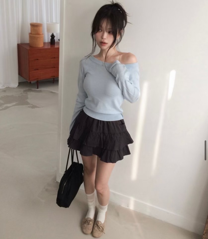 GGAEBI韓國東大門直郵女士新品職業休閑人氣推薦26春夏短裙GGAEBI短裙