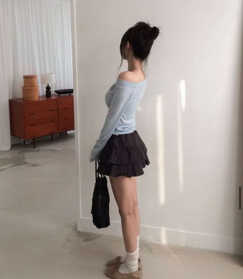 GGAEBI韓國東大門直郵女士新品職業休閑人氣推薦26春夏短裙GGAEBI短裙