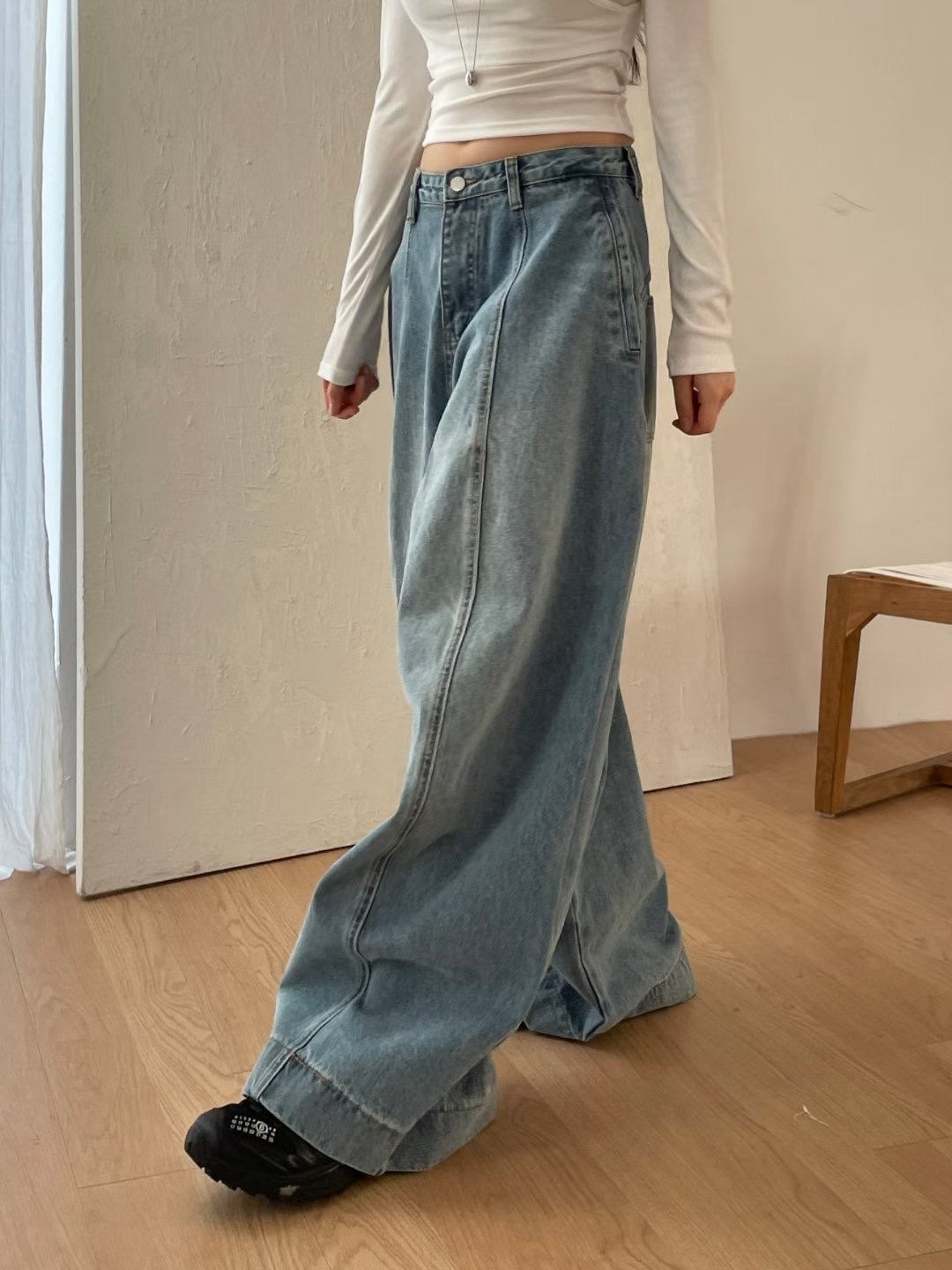 GGAEBI韓國直郵女士新款休閑熱賣時尚推薦26春夏人氣牛仔褲GGAEBI牛仔褲