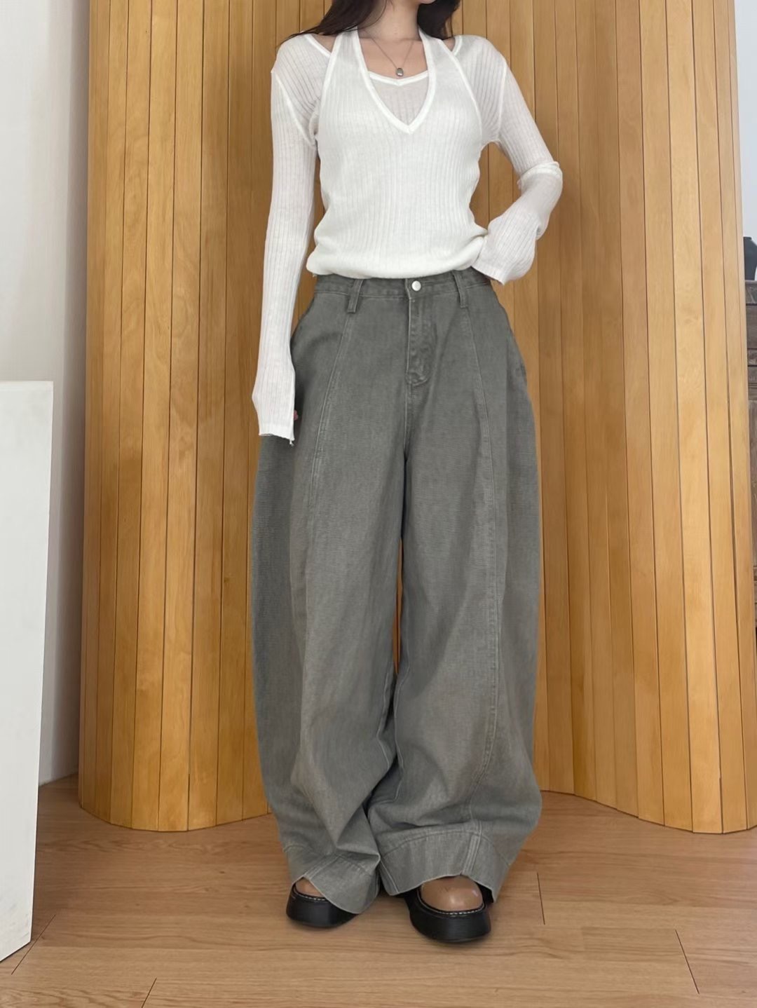 GGAEBI韓國直郵女士新款休閑熱賣時尚推薦26春夏人氣牛仔褲GGAEBI牛仔褲