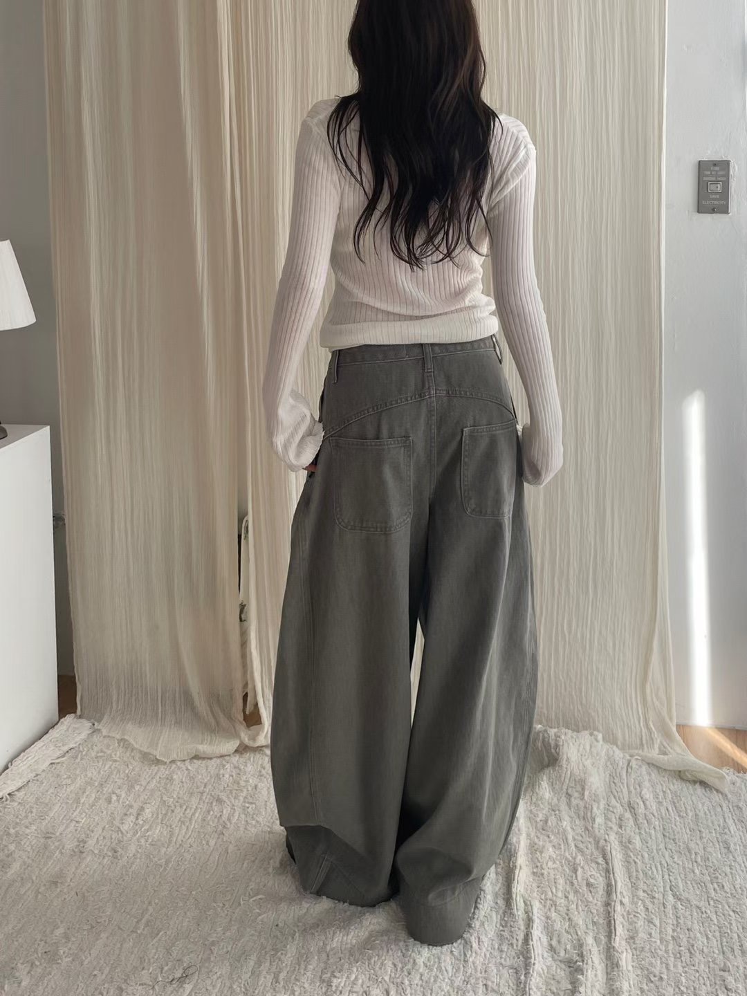 GGAEBI韓國直郵女士新款休閑熱賣時尚推薦26春夏人氣牛仔褲GGAEBI牛仔褲