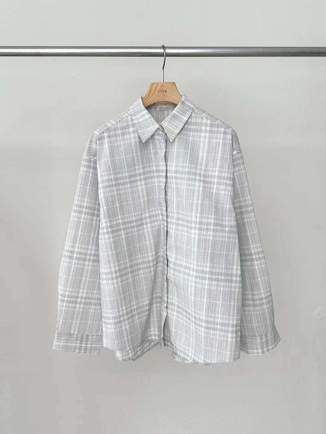 LITER韓國直郵女士新款職業時尚推薦熱賣26春夏襯衫蕾絲衫LITER襯衫/蕾絲衫圖色1