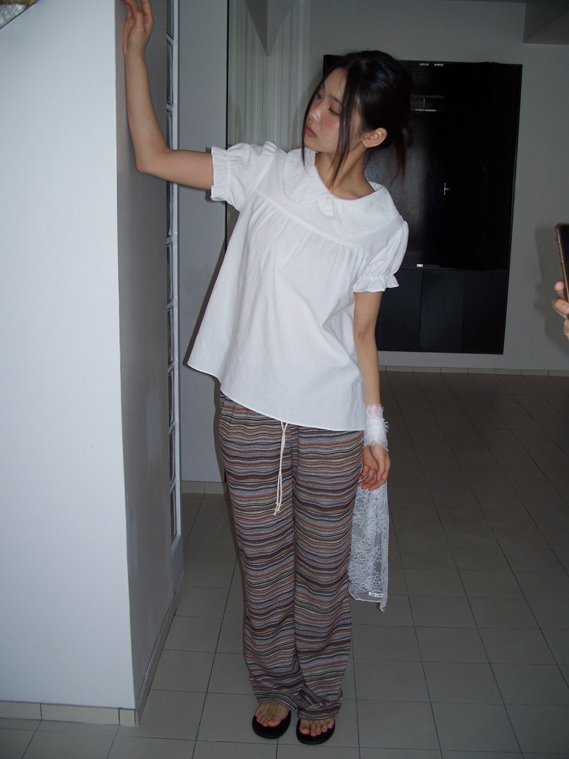 FLASH/I LOVE ME韓國代購女裝新品休閑推薦襯衫蕾絲衫FLASH/I LOVE ME襯衫/蕾絲衫