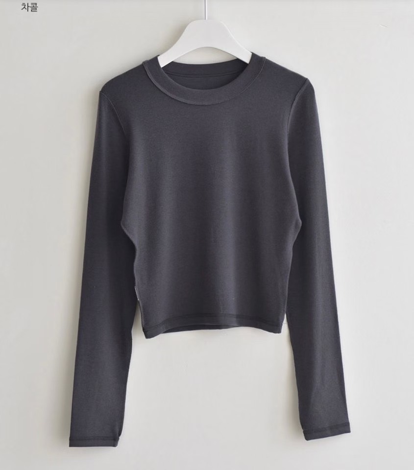 GGAEBI韓國東大門代購女裝新款休閑熱賣時尚職業長袖T恤雙面GGAEBI長袖T恤圖色4