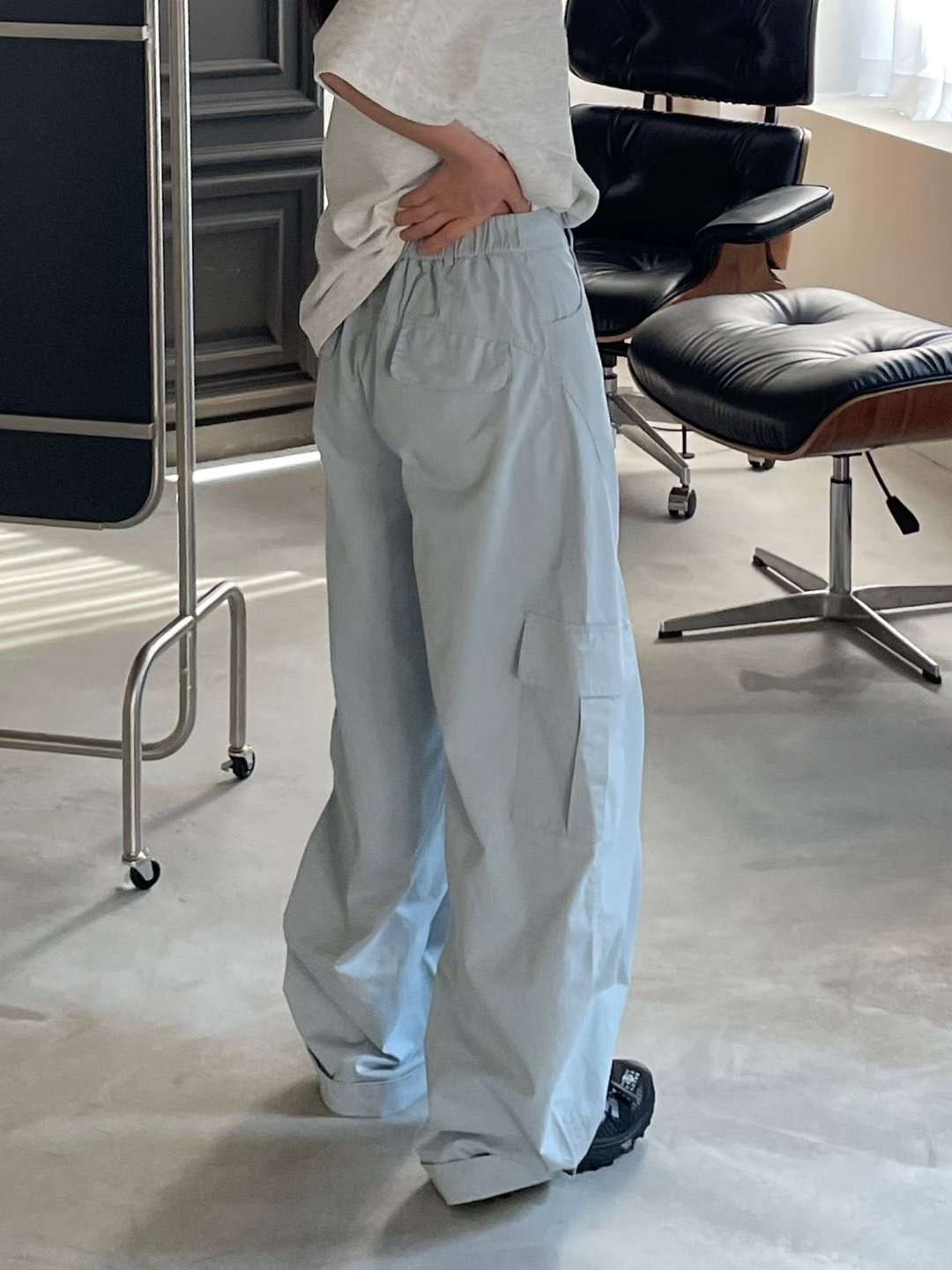 GGAEBI韓國直郵實拍女裝新款休閑熱賣人氣職業26春夏休閑褲GGAEBI休閑褲