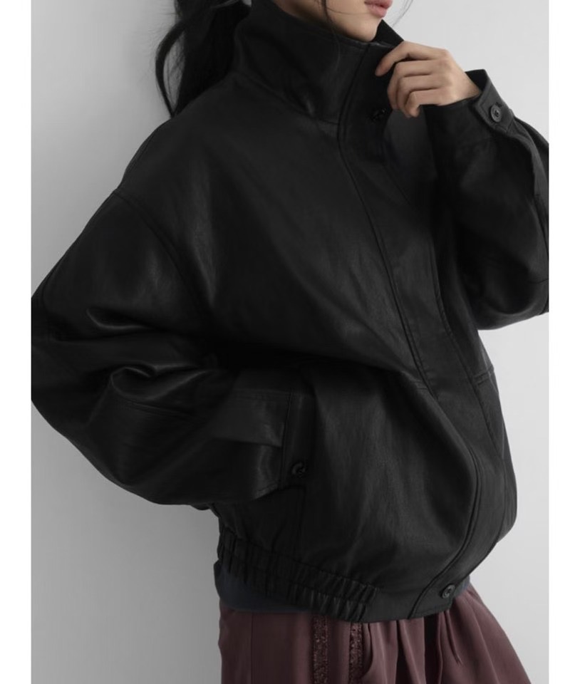 GGAEBI韓國代購女裝新款職業熱賣時尚人氣推薦26春夏夾克皮革GGAEBI夾克