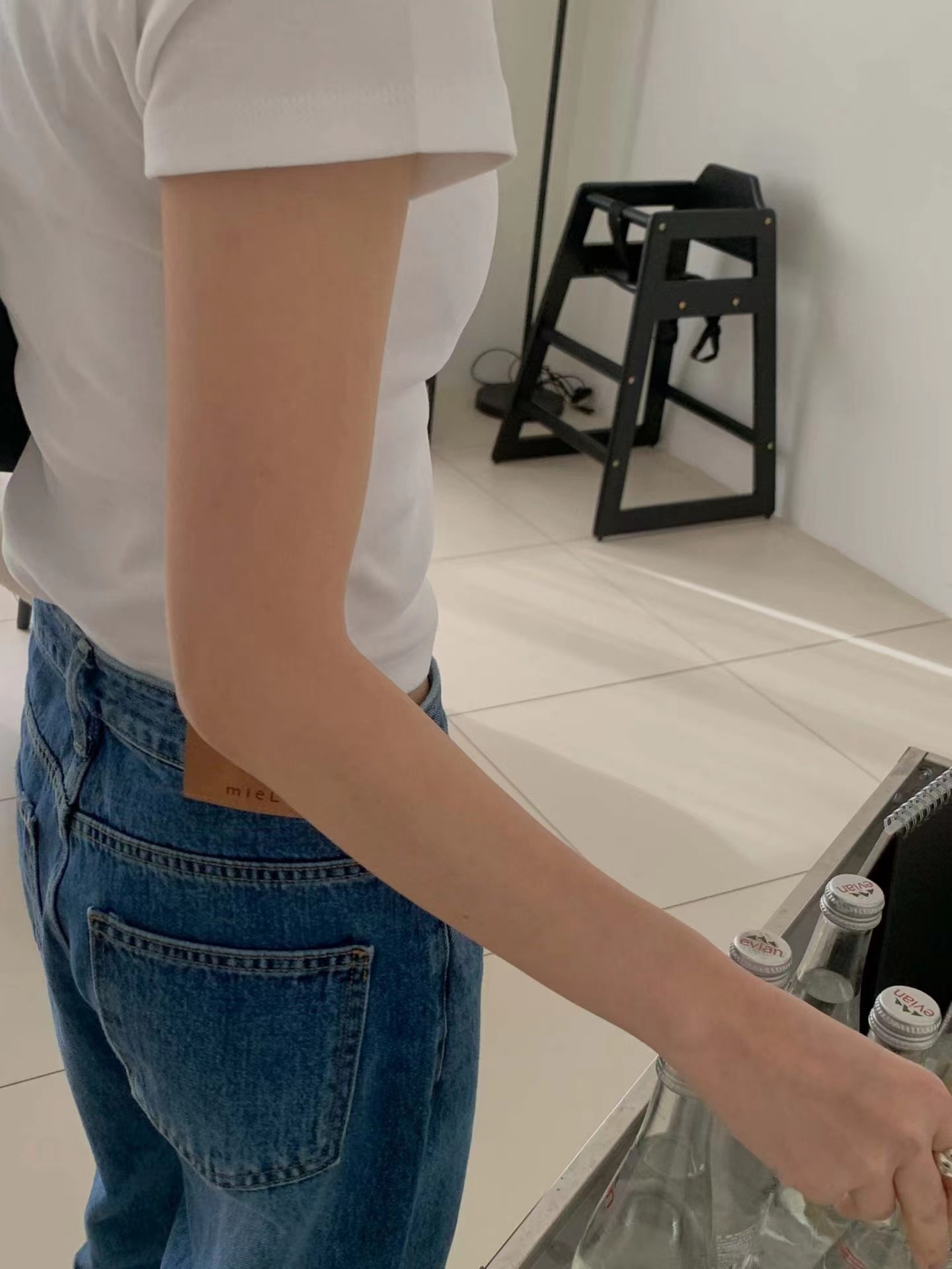 MIELLE-미엘르-OT韓國東大門直郵女士新款時尚牛仔褲磨毛MIELLE-미엘르-OT牛仔褲