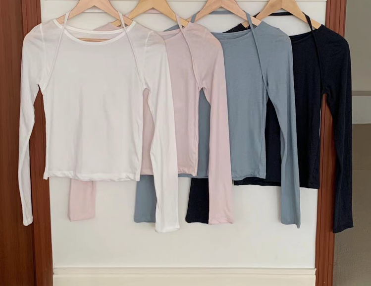 FORMSTUDIO/ATELIENNE韓國直郵實拍女士新品熱賣長袖T恤FORMSTUDIO/ATELIENNE長袖T恤圖色4左四色