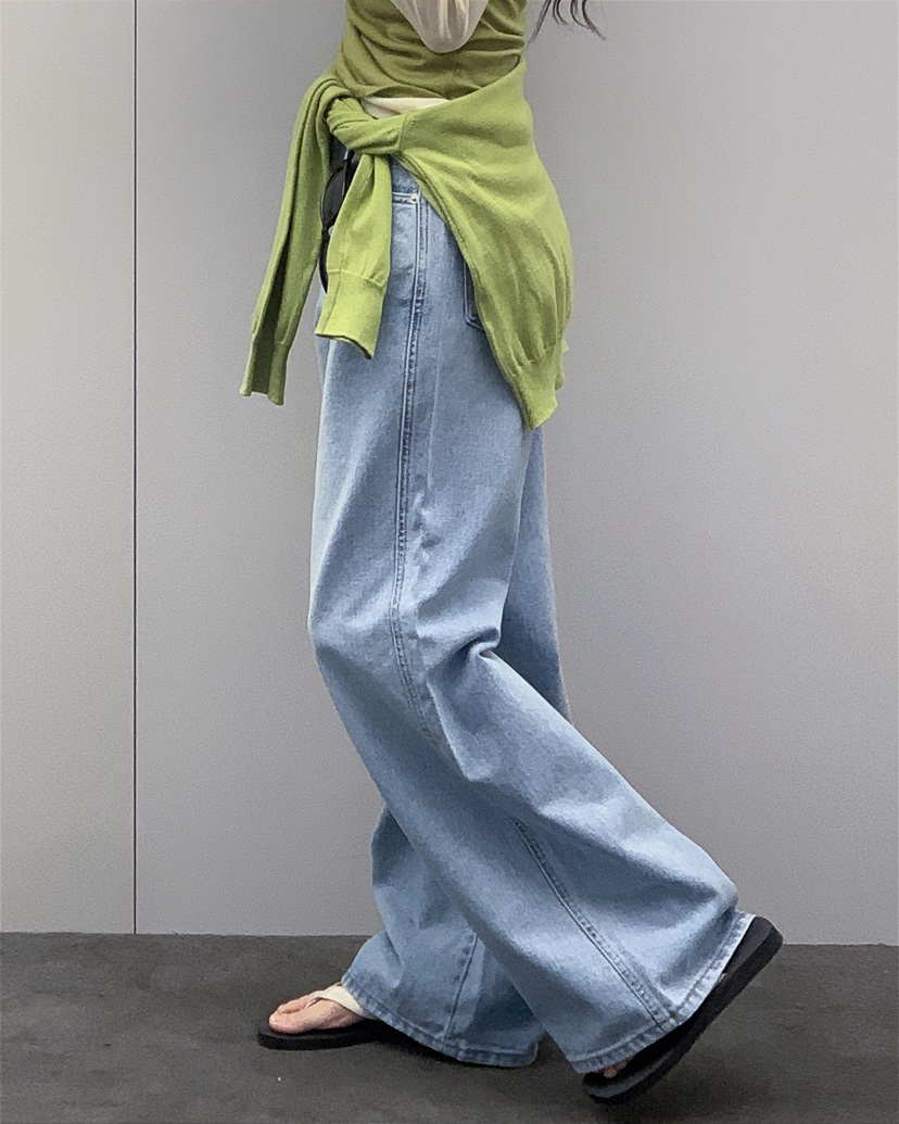 LIVE AID-P韓國直郵女士新品人氣熱賣推薦長袖T恤假兩件LIVE AID-P長袖T恤