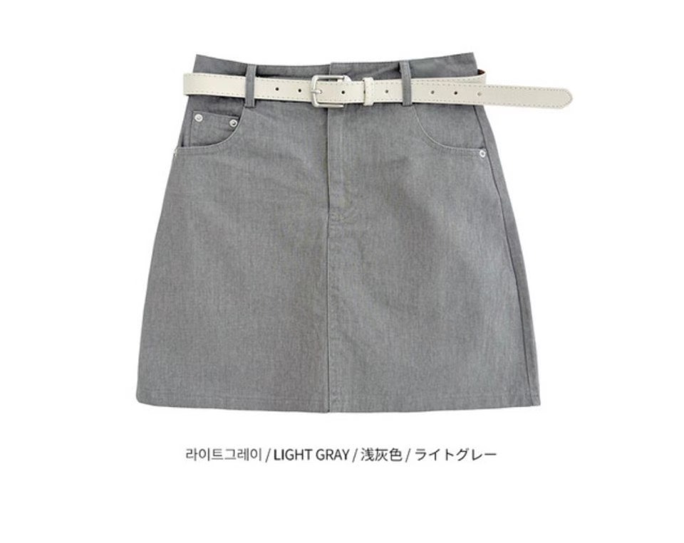 GGAEBI韓國東大門直郵女裝新款休閑時尚職業短裙不含腰帶GGAEBI短裙圖色2