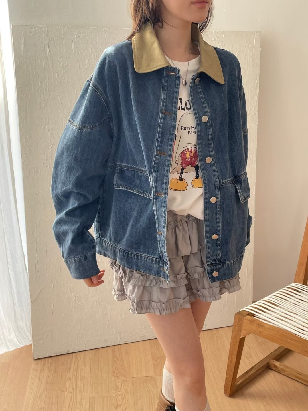 GGAEBI韓國直郵實拍女士新款職業時尚人氣推薦26春夏夾克GGAEBI夾克圖色2