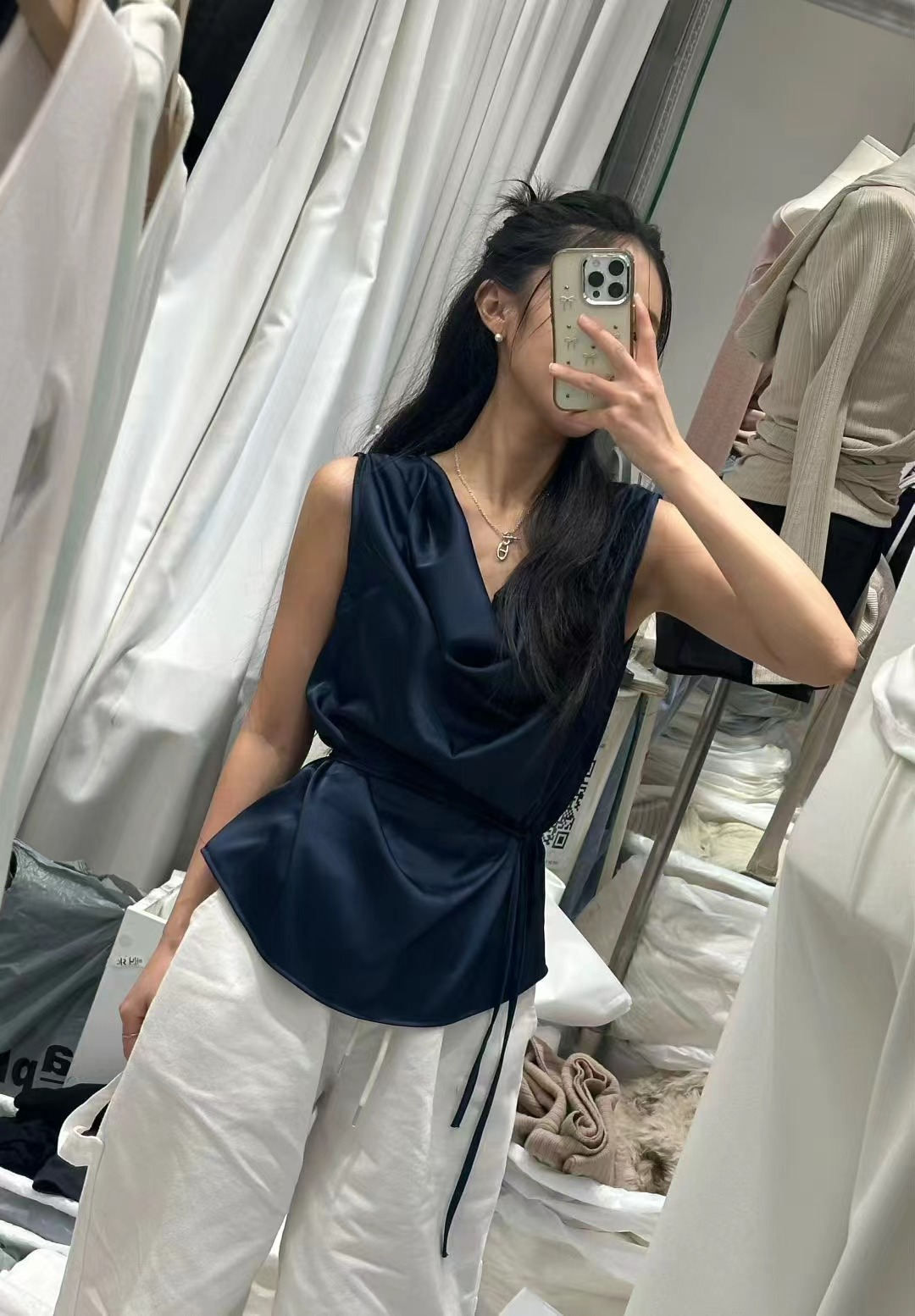 PLEASE韓國東大門直郵女裝新品職業休閑26春夏推薦吊帶背心PLEASE吊帶/背心