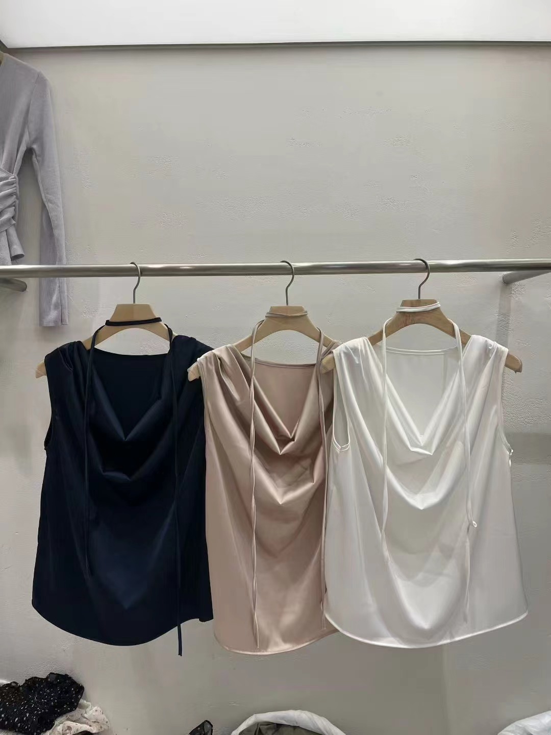 PLEASE韓國東大門直郵女裝新品職業休閑26春夏推薦吊帶背心PLEASE吊帶/背心圖色2左二色