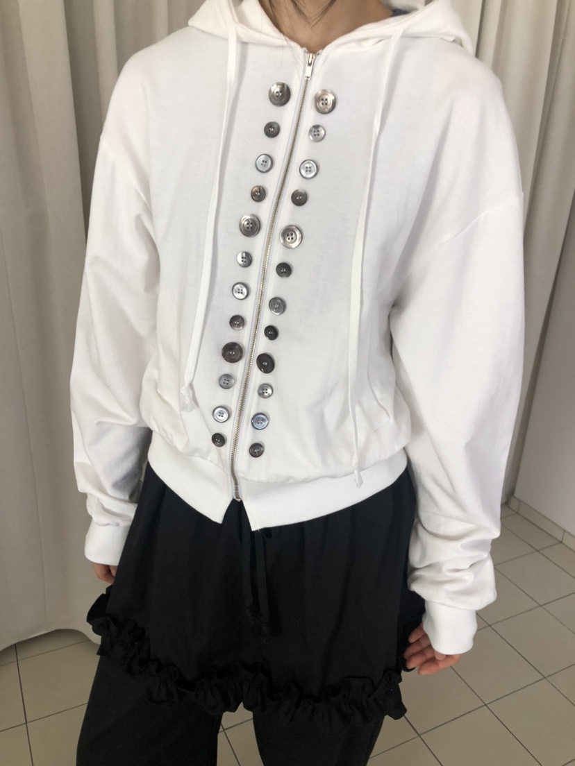 FLASH/I LOVE ME韓國直郵女士新款職業夾克連帽拉鏈衫紐扣FLASH/I LOVE ME夾克