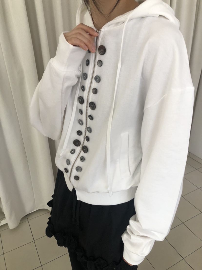 FLASH/I LOVE ME韓國直郵女士新款職業夾克連帽拉鏈衫紐扣FLASH/I LOVE ME夾克