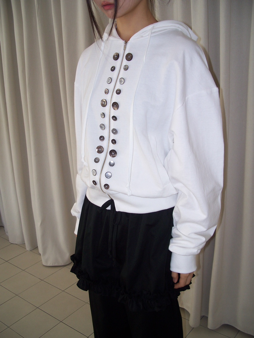 FLASH/I LOVE ME韓國直郵女士新款職業夾克連帽拉鏈衫紐扣FLASH/I LOVE ME夾克